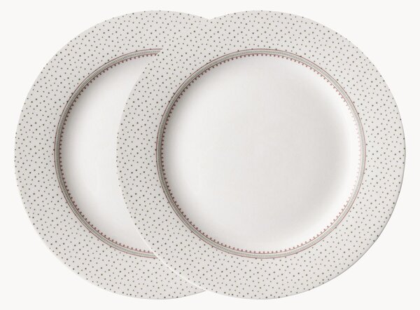 Sada porcelánových talířů Flat, 2 díly