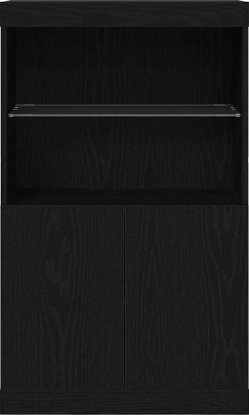 VidaXL Příborník s LED osvětlením 60,5 x 37 x 100 cm [863035] Barva: Bílá