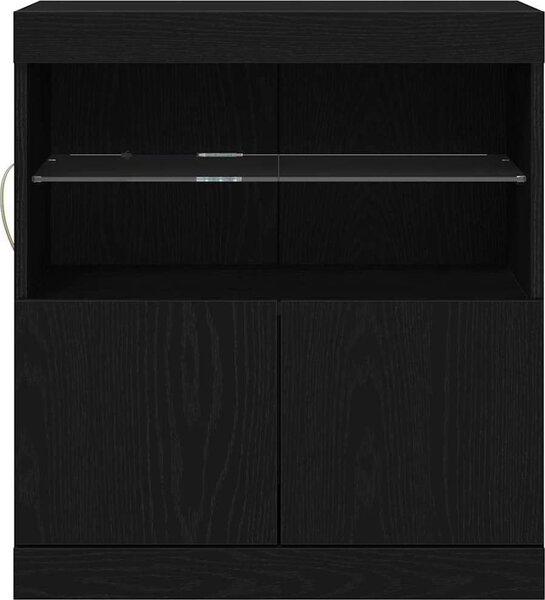 VidaXL Příborník s LED osvětlením 60 x 37 x 67 cm [863029] Barva: Bílá