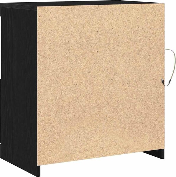 VidaXL Příborník s LED osvětlením 60 x 37 x 67 cm [863029] Barva: Bílá