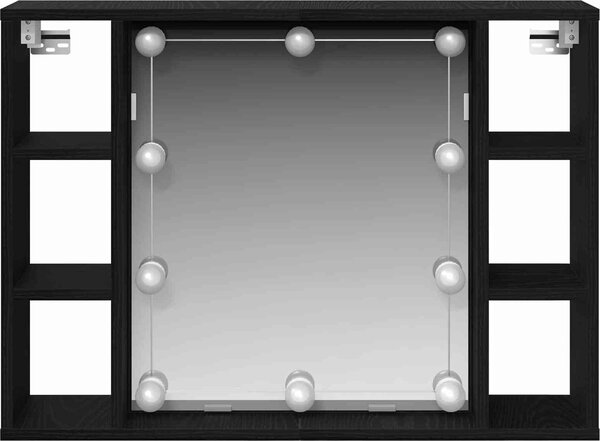 VidaXL Zrcadlová skříňka s LED 76 x 15 x 55 cm [862104] Barva: dub sonoma