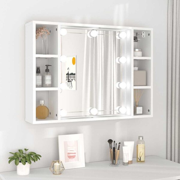 VidaXL Zrcadlová skříňka s LED 76 x 15 x 55 cm [862104] Barva: dub sonoma