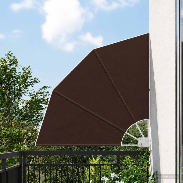 VidaXL Zástěna na balkon 210 x 210 cm Polyester [42037145] Barva: Cihlová