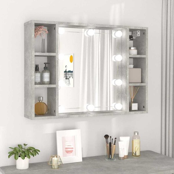 VidaXL Zrcadlová skříňka s LED 76 x 15 x 55 cm [862104] Barva: dub sonoma