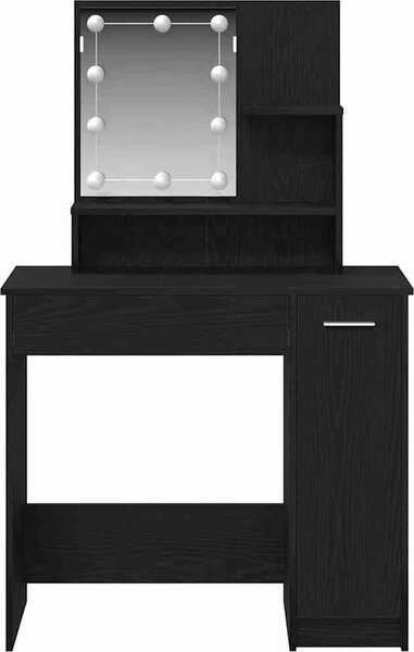 VidaXL Toaletní stolek s LED 86,5x35x136 cm [862108] Barva: kouřový dub