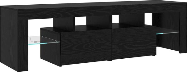 VidaXL TV skříňka s LED osvětlením 260x36,5x40 cm [3332493] Barva: Betonová šedá