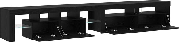 VidaXL TV skříňka s LED osvětlením 260x36,5x40 cm [3332493] Barva: Betonová šedá