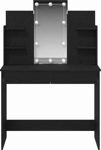 VidaXL Toaletní stolek s LED osvětlením 96 x 40 x 142 cm [862109] Barva: Bílá