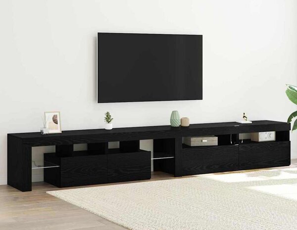 VidaXL TV skříňka s LED osvětlením 260x36,5x40 cm [3332493] Barva: Betonová šedá