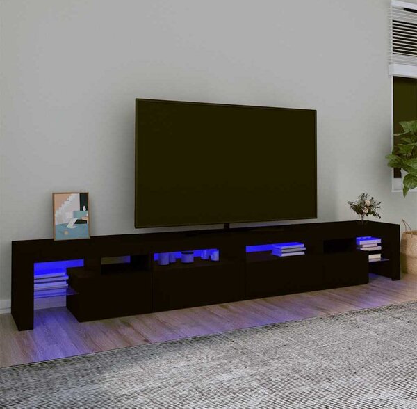 VidaXL TV skříňka s LED osvětlením 260x36,5x40 cm [3332493] Barva: Betonová šedá