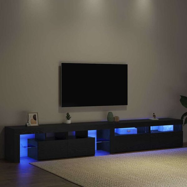 VidaXL TV skříňka s LED osvětlením 260x36,5x40 cm [3332493] Barva: Betonová šedá
