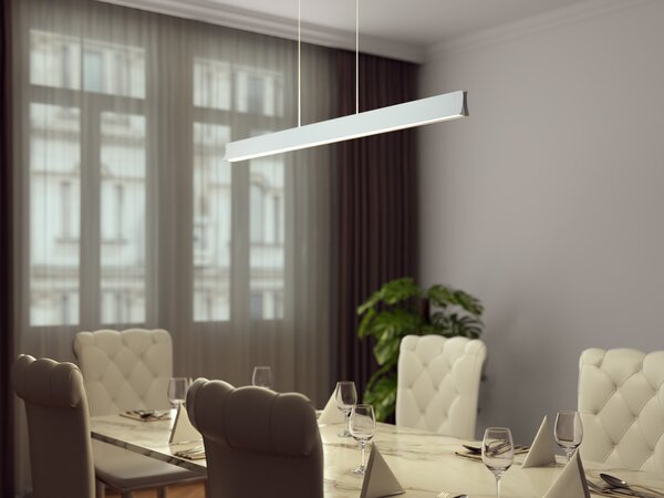 Led2 Závěsné LED linearní svítidlo HELA, 39W, d. 120 cm, 3000K stmívatelné Barva: Bílá, Stmívání a řízení: TRIAC