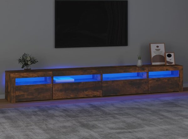 VidaXL TV skříňka s LED osvětlením 270 x 35 x 40 cm [3332509] Barva: Bílá