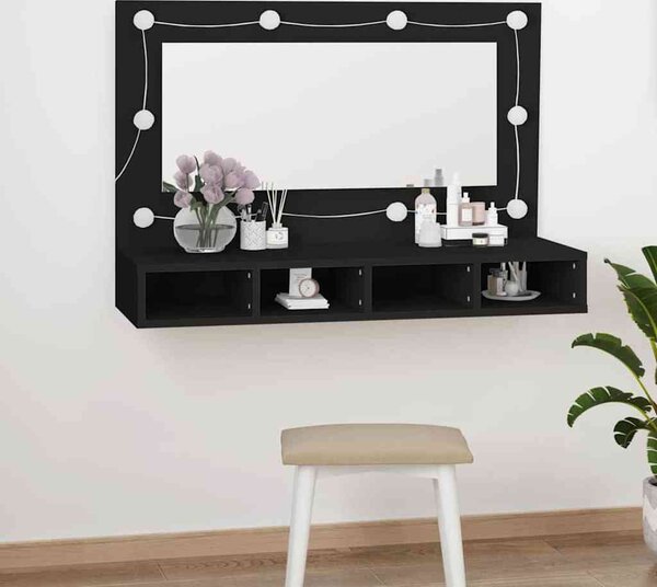 VidaXL Zrcadlová skříňka s LED 90 x 31,5 x 62 cm [862781] Barva: Bílá