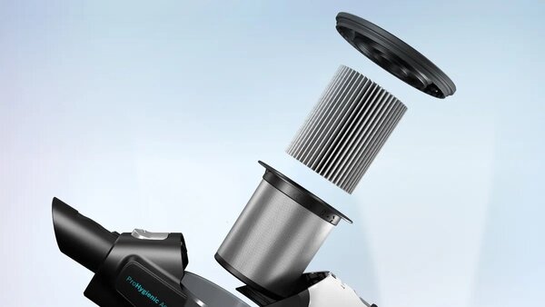 BOSCH Akumulátorový vysavač 2 v 1, vysávání a mopování Unlimited 7 ProHygienic Aqua White