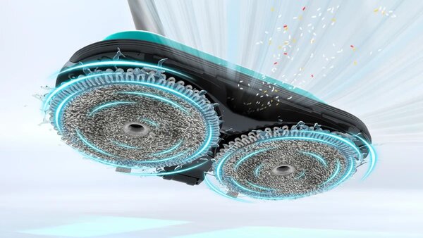 BOSCH Akumulátorový vysavač 2 v 1, vysávání a mopování Unlimited 7 ProHygienic Aqua White