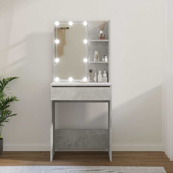 VidaXL Toaletní stolek s LED 60 x 40 x 140 cm [862780] Barva: dub artisan