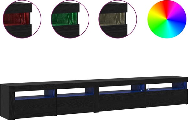 VidaXL TV skříňka s LED osvětlením 270 x 35 x 40 cm [3332509] Barva: Bílá