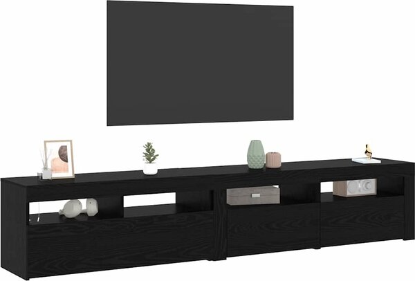 VidaXL TV skříňka s LED osvětlením 210 x 35 x 40 cm [3332520] Barva: Bílá