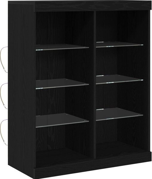 VidaXL Příborník s LED osvětlením 81 x 37 x 100 cm [863050] Barva: dub sonoma