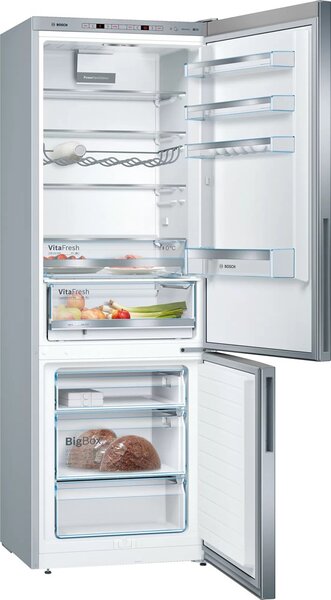 Bosch Serie 6 KGE49AICA lednice/mrazák Stojací 419 l C Nerezová ocel