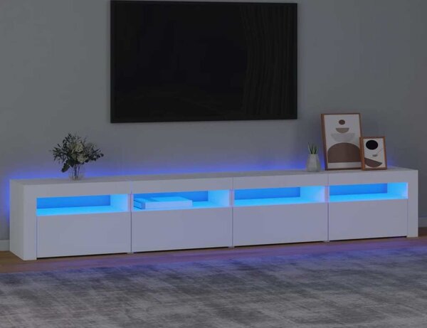 VidaXL TV skříňka s LED osvětlením 240x35x40 cm [3332522] Barva: kouřový dub