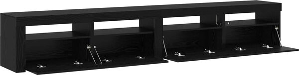 VidaXL TV skříňka s LED osvětlením 240x35x40 cm [3332522] Barva: kouřový dub