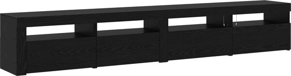 VidaXL TV skříňka s LED osvětlením 240x35x40 cm [3332522] Barva: kouřový dub