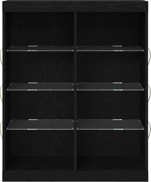 VidaXL Příborník s LED osvětlením 81 x 37 x 100 cm [863050] Barva: dub sonoma