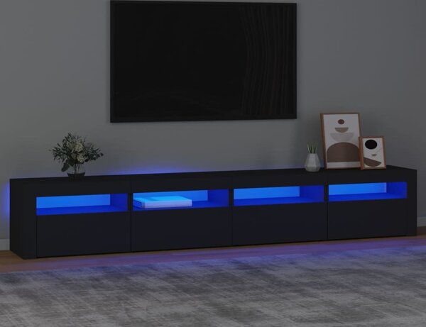 VidaXL TV skříňka s LED osvětlením 240x35x40 cm [3332522] Barva: kouřový dub