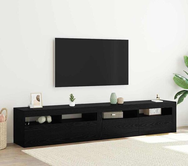 VidaXL TV skříňka s LED osvětlením 210 x 35 x 40 cm [3332520] Barva: Bílá