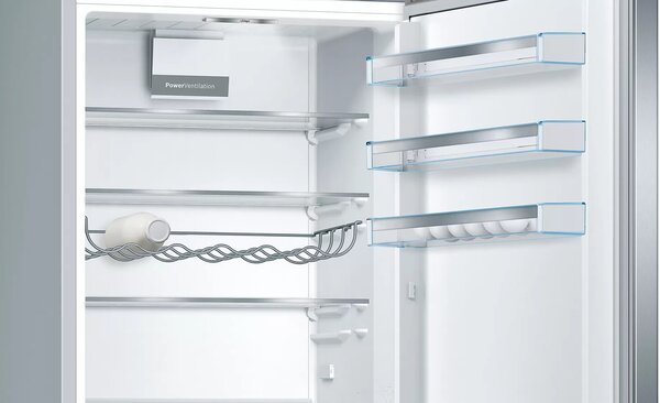 Bosch Serie 6 KGE49AICA lednice/mrazák Stojací 419 l C Nerezová ocel