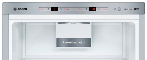 Bosch Serie 6 KGE49AICA lednice/mrazák Stojací 419 l C Nerezová ocel