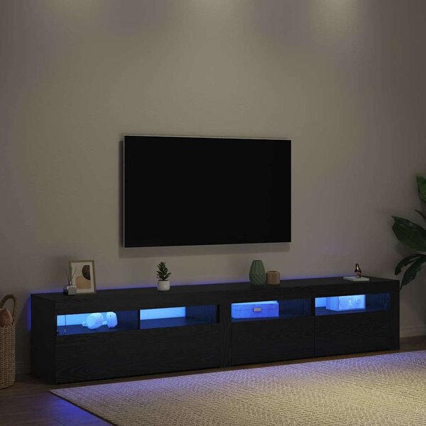 VidaXL TV skříňka s LED osvětlením 210 x 35 x 40 cm [3332520] Barva: Bílá