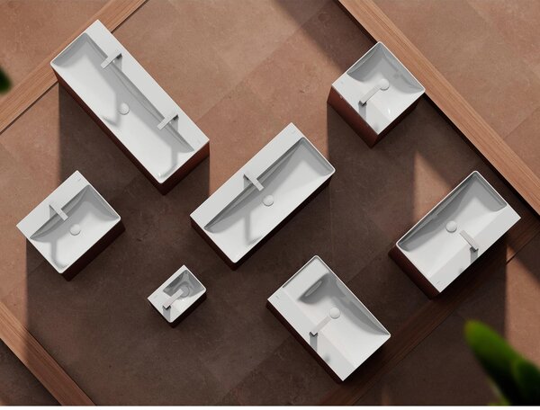 Hansgrohe Xelu Q umyvadlo 80x48 cm obdélníkový klasický-nábytkový bílá lesk 61030450