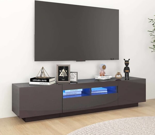 VidaXL TV skříňka s LED osvětlením 180 x 35 x 40 cm [3333062] Barva: kouřový dub