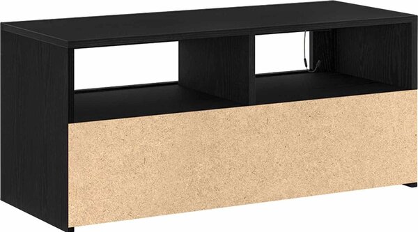 VidaXL TV stolek s LED 90 x 35 x 40 cm kompozitní dřevo [862560] Barva: Bílá