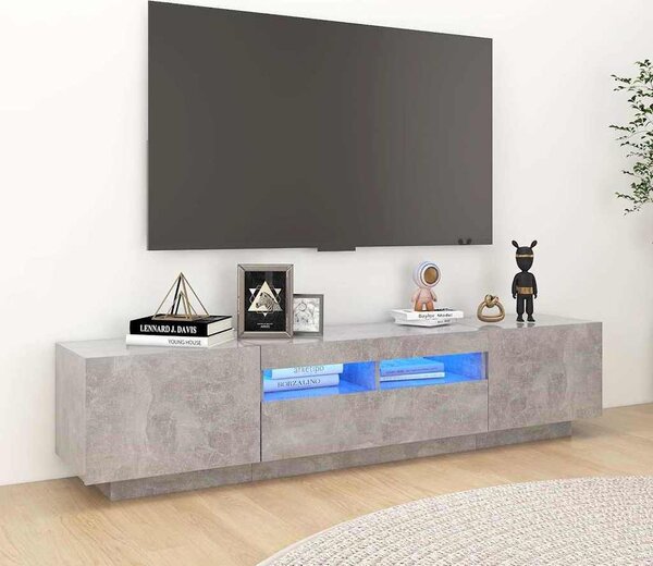 VidaXL TV skříňka s LED osvětlením 180 x 35 x 40 cm [3333062] Barva: kouřový dub