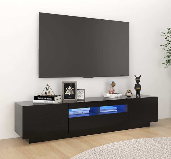 VidaXL TV skříňka s LED osvětlením 180 x 35 x 40 cm [3333062] Barva: kouřový dub