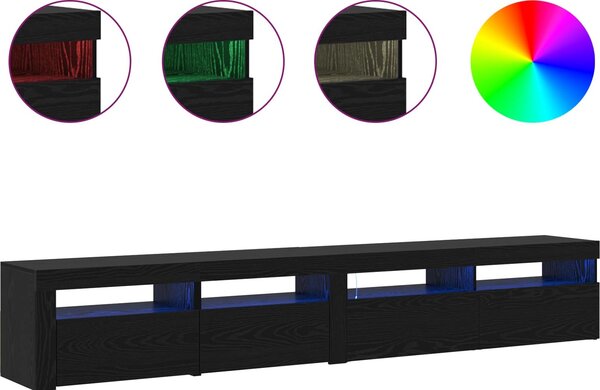 VidaXL TV skříňka s LED osvětlením 240x35x40 cm [3332491] Barva: šedá sonoma