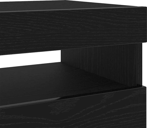 VidaXL TV skříňka s LED 100 x 35 x 40 cm kompozitní dřevo [862565] Barva: bílá s vysokým leskem