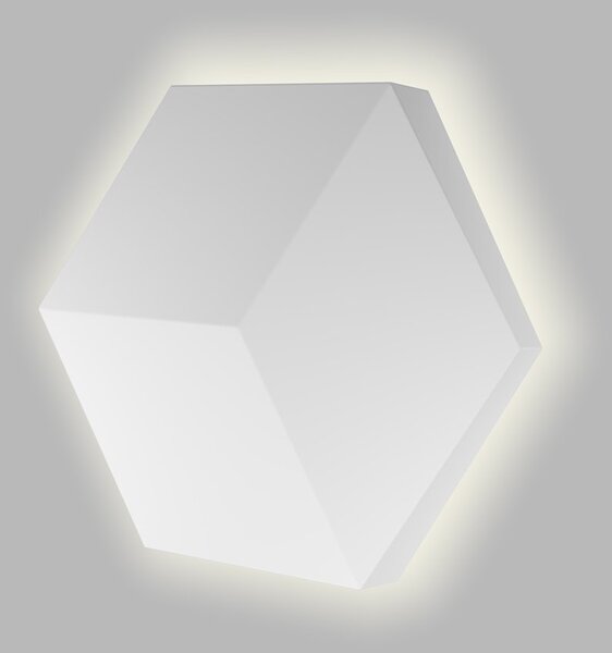 Led2 Nástěnné LED svítidlo HEXO, 5W, v. 17,5 cm, CCT 2700-4000K Barva: Černá, Stmívání a řízení: ON/OFF