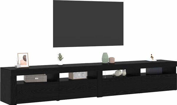 VidaXL TV skříňka s LED osvětlením 240x35x40 cm [3332491] Barva: šedá sonoma