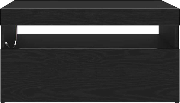 VidaXL TV stolek s LED 75 x 35 x 40 cm kompozitní dřevo [862557] Barva: dub sonoma