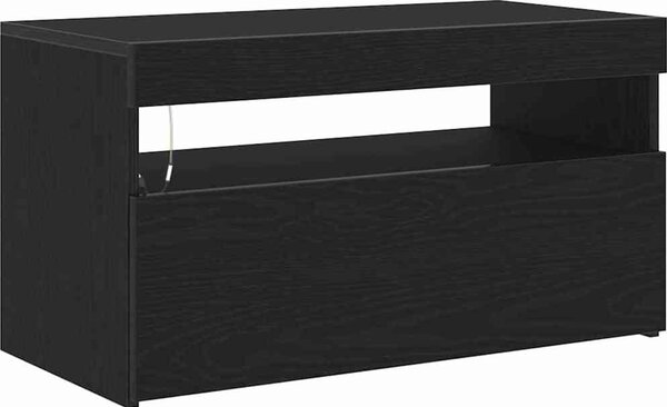 VidaXL TV stolek s LED 75 x 35 x 40 cm kompozitní dřevo [862557] Barva: dub sonoma
