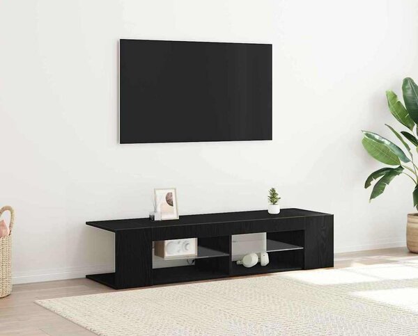 VidaXL TV skříňka s LED osvětlením 135 x 39 x 30 cm [862561] Barva: Bílá