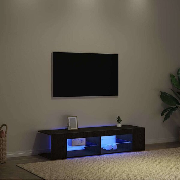 VidaXL TV skříňka s LED osvětlením 135 x 39 x 30 cm [862561] Barva: Bílá