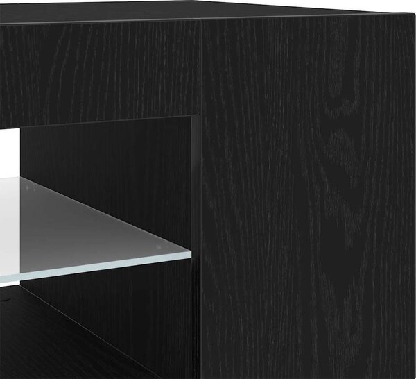 VidaXL TV skříňka s LED osvětlením 135 x 39 x 30 cm [862561] Barva: Bílá