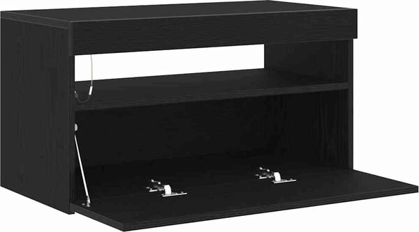 VidaXL TV stolek s LED 75 x 35 x 40 cm kompozitní dřevo [862557] Barva: dub sonoma