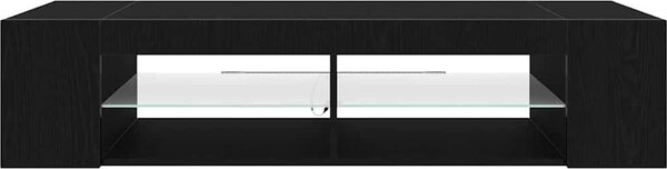 VidaXL TV skříňka s LED osvětlením 135 x 39 x 30 cm [862561] Barva: Bílá